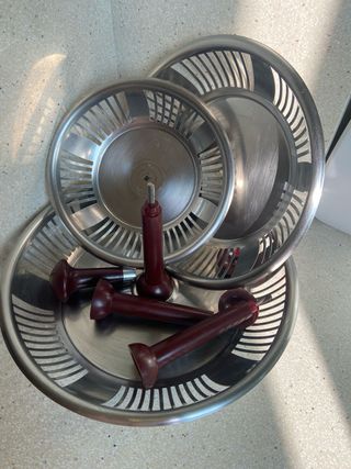 Frutero 3 pisos acero inoxidable