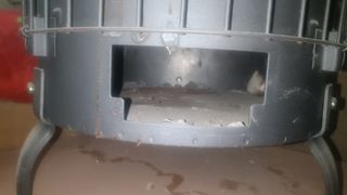 Estufa leña redonda pequeña nueva