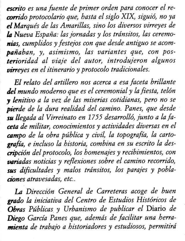 DIARIO PARTICULAR CAMINO VIRREY DE MEXICO.