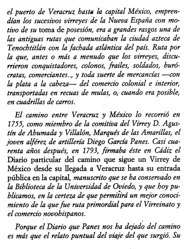 DIARIO PARTICULAR CAMINO VIRREY DE MEXICO.