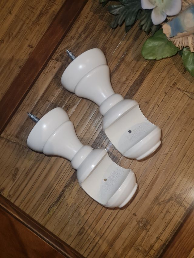 Barra Cortina Blanca - Metal/Plástico