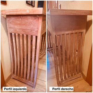 Mesa consola madera blanca 120cm
