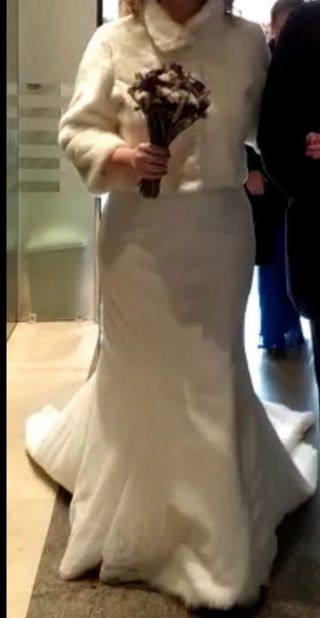 Vestido novia blanco - Talla 40