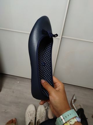 Manoletinas azules -talla 40