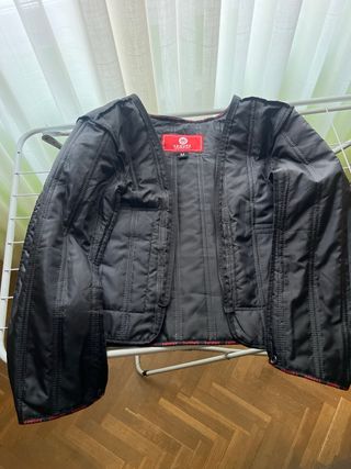 Chaqueta moto Armure negra y roja