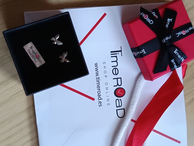 Pendientes mariposa TimeRoad plata 925ml