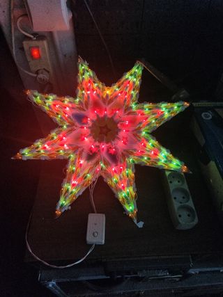Stella di Natale luminosa multicolor