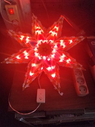 Stella di Natale luminosa multicolor