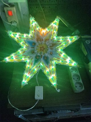 Stella di Natale luminosa multicolor