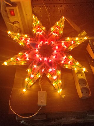 Stella di Natale luminosa multicolor