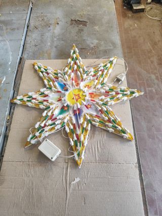 Stella di Natale luminosa multicolor