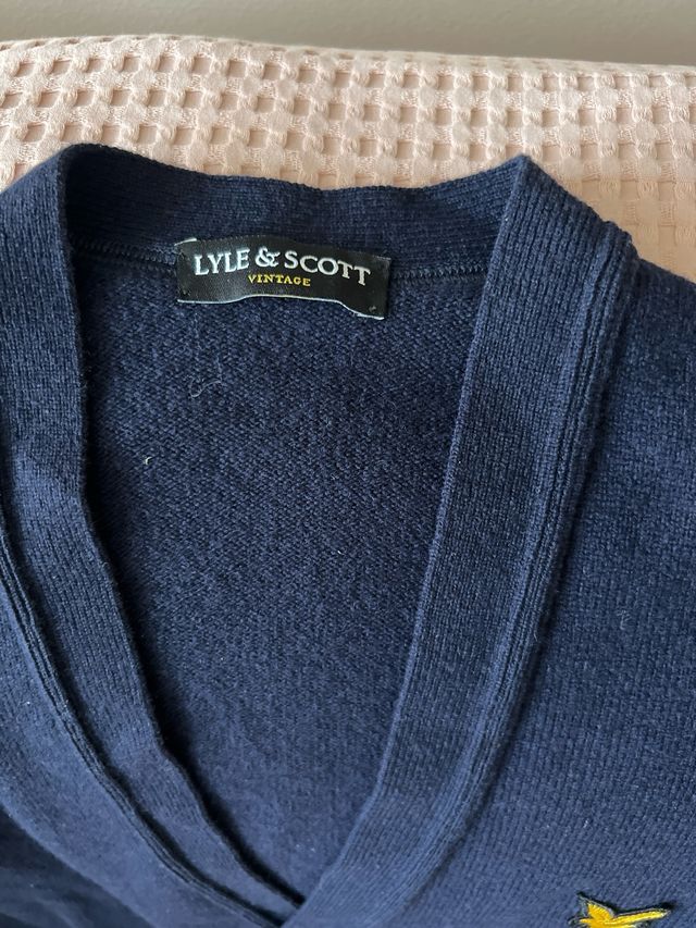 Cárdigan Lyle & Scott azul marino