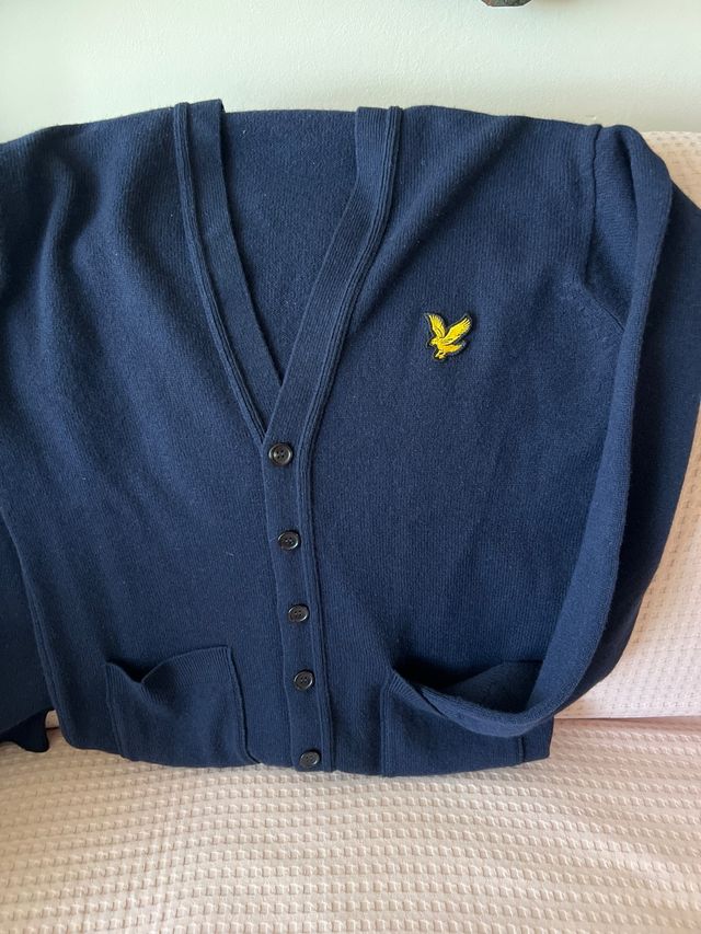 Cárdigan Lyle & Scott azul marino