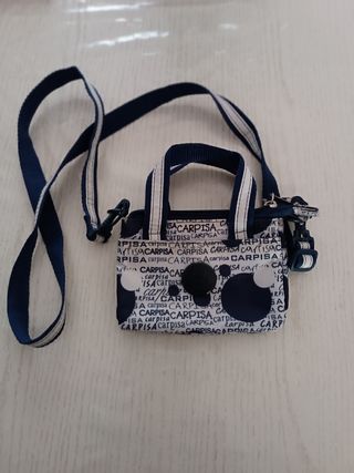 Mini marsupio Carpisa blu e bianco