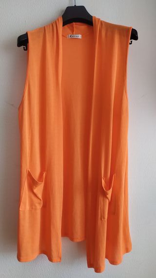 Chaleco verano naranja asalmonado
