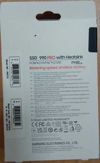 Disco duro NUEVO SSD Samsung 990 PRO 2TB NVMe