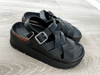 Sandalias plataforma negras - 36