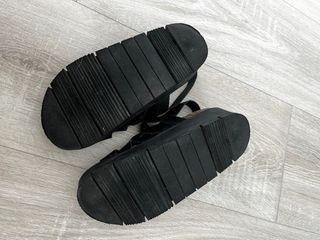 Sandalias plataforma negras - 36