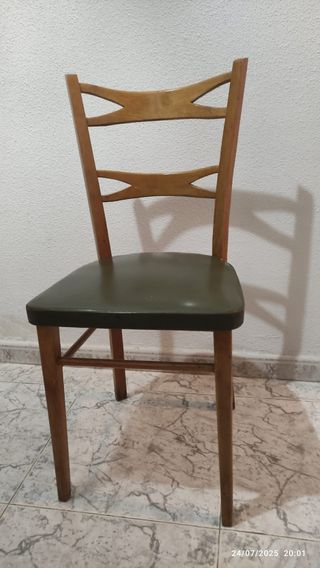 Silla vintage madera años 50