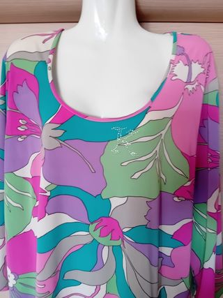 Blusa Katia Ricciarelli fiori multicolor