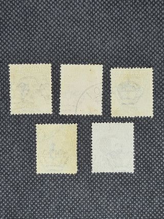 5 Francobolli Italia: Vittorio Emanuele III