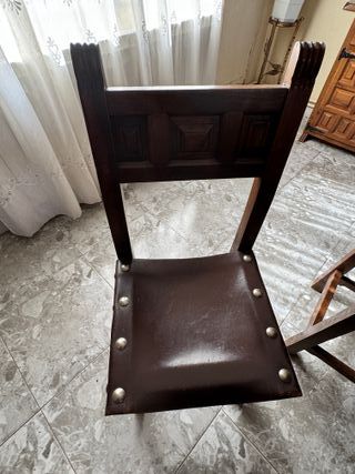 Comedor colonial: mesa + 6 sillas