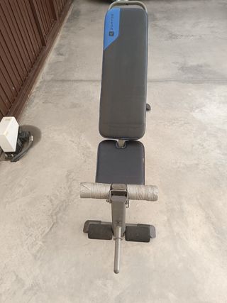 Banco Abdominales Plegable con juego de pesas