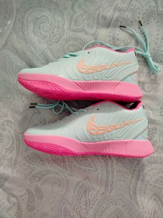 Zapatillas deportivas niña rosa-turquesa