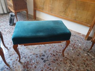 2 butacas antiguas color teal