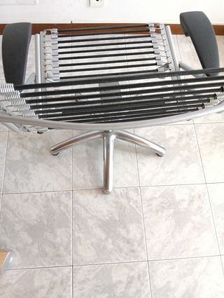 Sedia vintage metallo anni '70