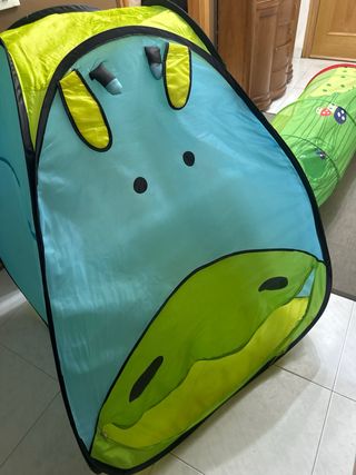 Tienda infantil con túnel plegable 