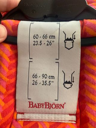 BabyBjorn Portabebés - 60-90cm