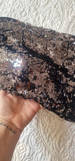 Top bandeau lentejuelas L