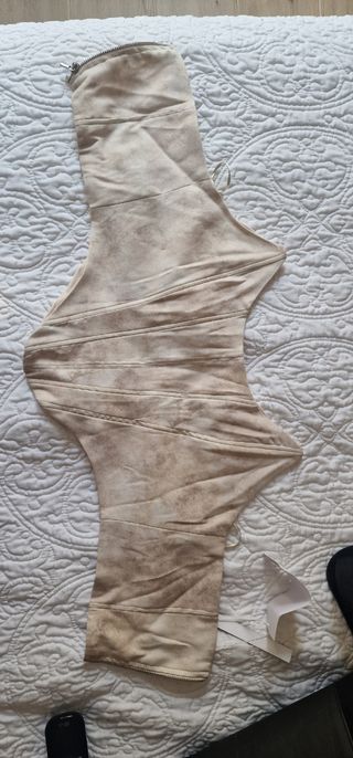 Corset beige talla L - NUEVO