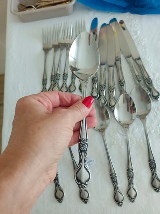 Cubertería Aranjuez vintage plateado 