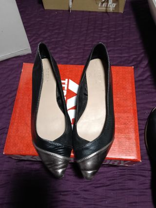 Zapatos negros plata - talla 38