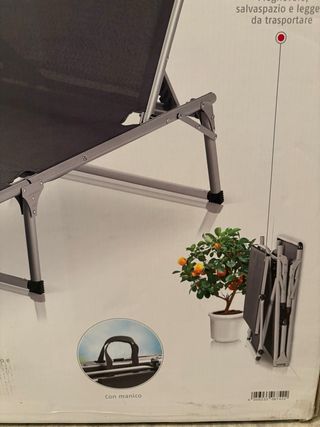 Hamaca Plegable aluminio Best - Gris