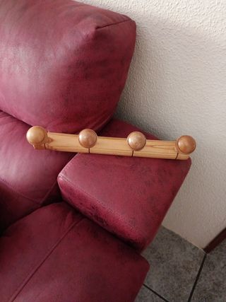 Perchero madera 4 ganchos