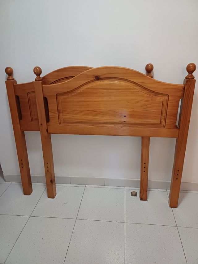 Cabeceros cama madera maciza.