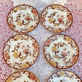 6 Piatti Mason's Brown Velvet