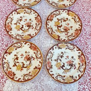 6 Piatti Mason's Brown Velvet