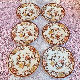 6 Piatti Mason's Brown Velvet