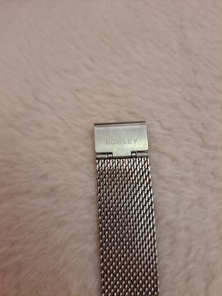 Reloj Nowley azul - malla milanesa