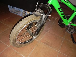 Bicicleta niño MTB 16" verde
