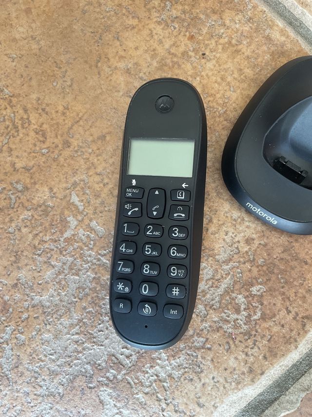 Teléfono Motorola - Fijo Negro