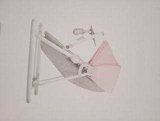 Cuna balancín bebé rosa