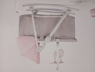 Cuna balancín bebé rosa