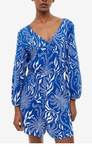 Mono corto H&M azul estampado