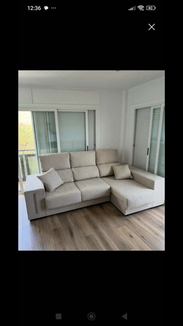 Sofá chaise longue beige y gris NUEVOS A ESTRENAR