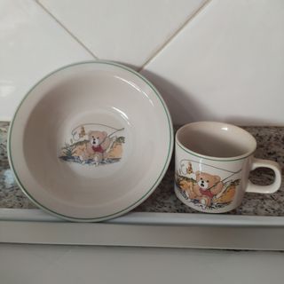 Juego taza y plato infantil